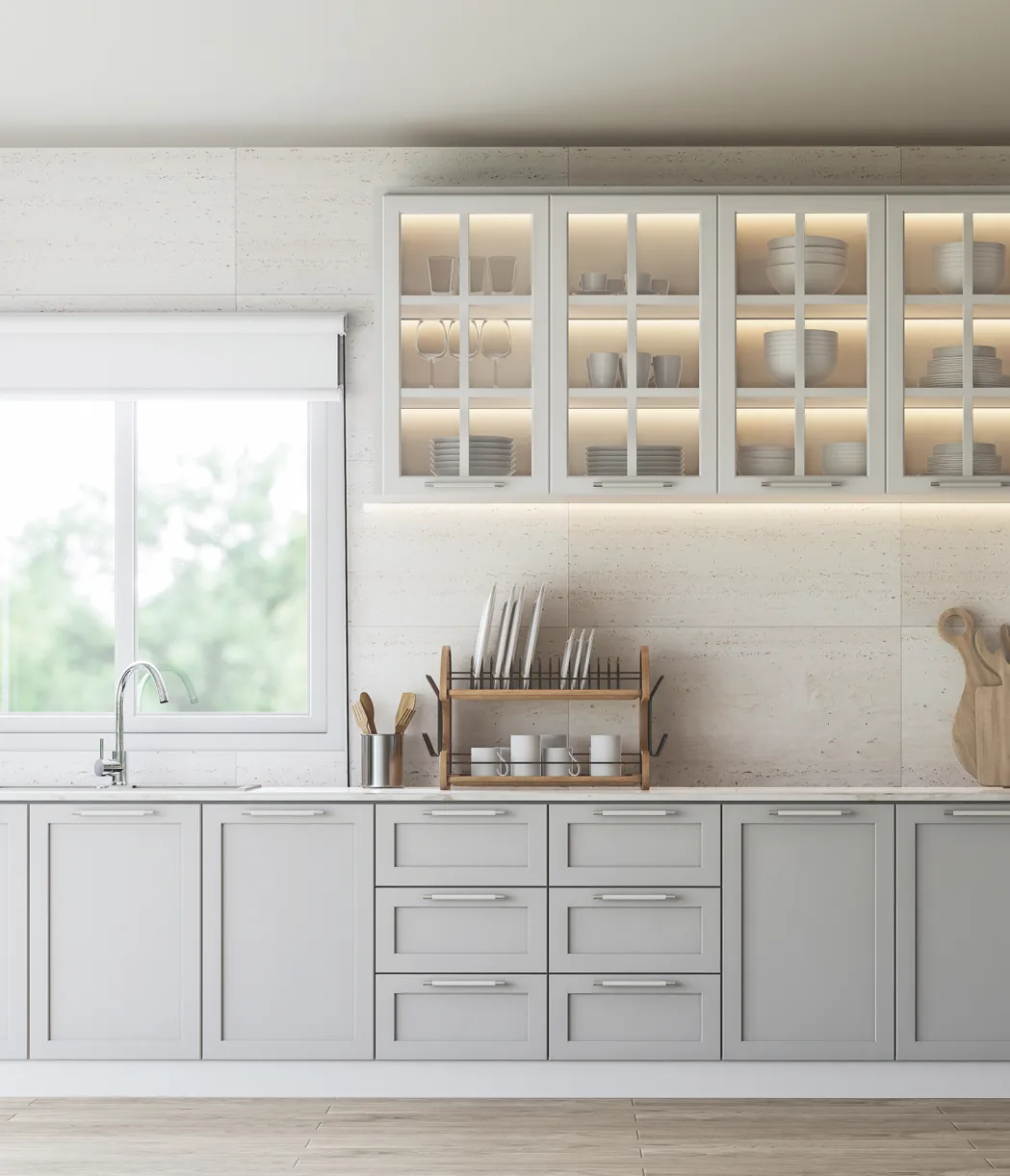 Mitre shaker kitchen cabinetry